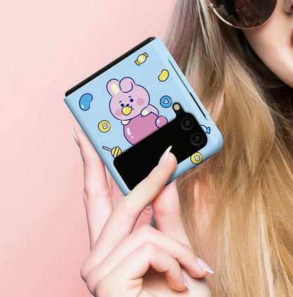 BT21 Official Jelly Candy Galaxy Z Flip 3 &  Z Flip 5G Slim Case