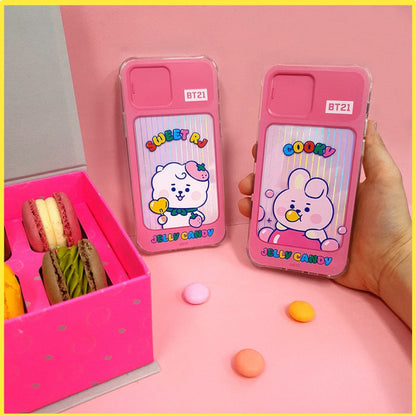 BT21 Official JELLY CANDY Lighting Up Case for iPhone and Galaxy