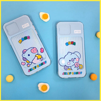 BT21 Official JELLY CANDY Lighting Up Case for iPhone and Galaxy