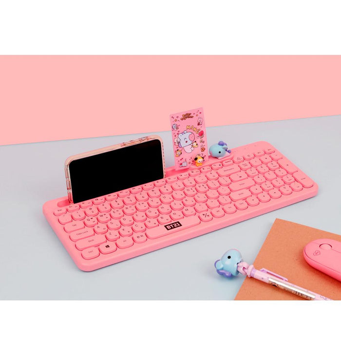BT21 Official Little Buddy Multi Pairing Wireless Keyboard