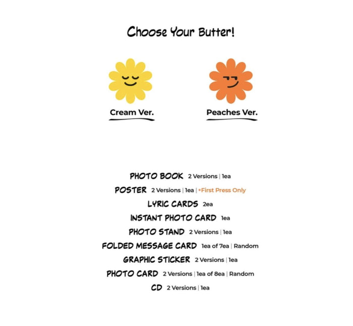 BTS - BUTTER (You Can Choose Version + FREE SHIPPING)