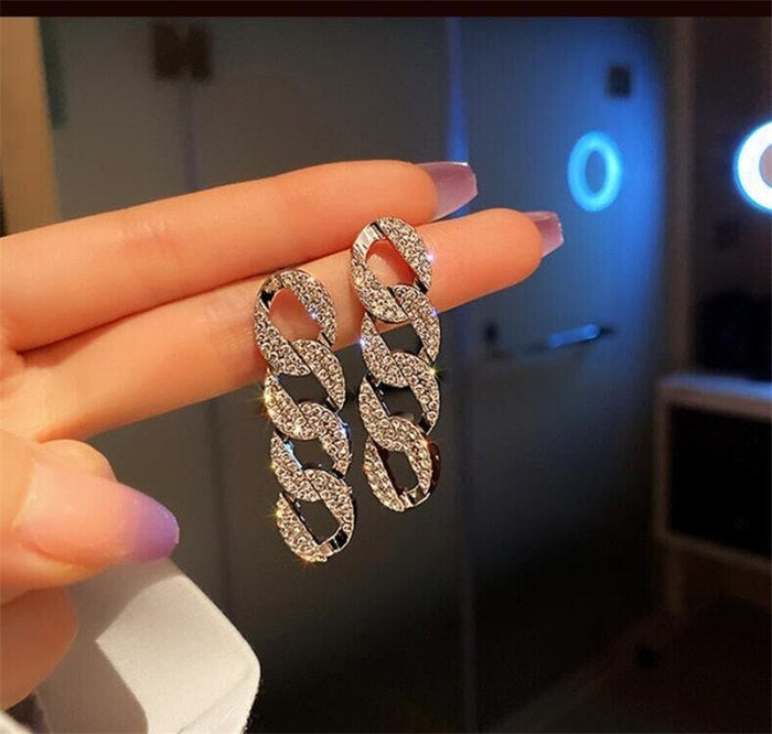 BTS Jimin Style Chain Earrings