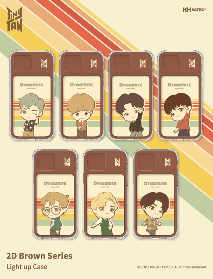 BTS Official TinyTAN Dynamite 2D Light up Case (iPhone andan Galaxy)