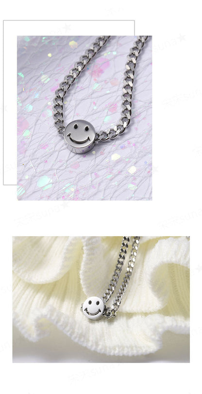 BTS V ''Style'' Smile Stainless Steel Necklace