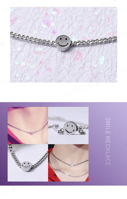 BTS V ''Style'' Smile Stainless Steel Necklace