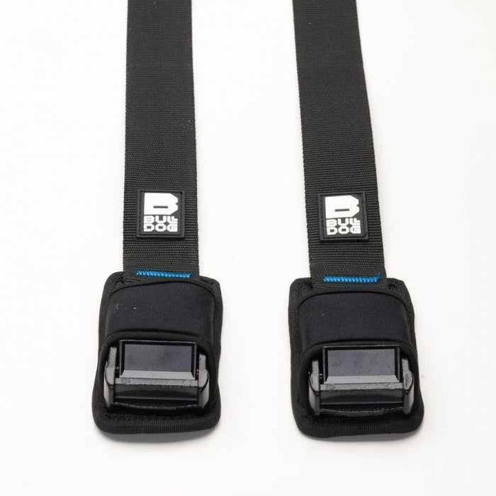 Bulldog Session 5m roof rack straps pair, heavy-duty tie downs with padded buckles