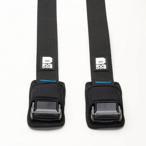Bulldog Session 5m roof rack straps pair, heavy-duty tie downs with padded buckles