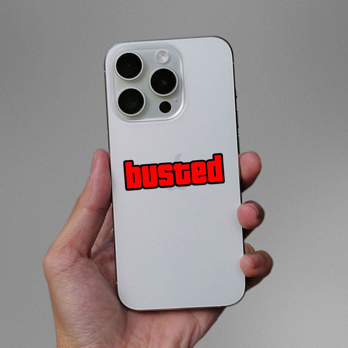 Busted Sticker - Stickers | STICK IT UP