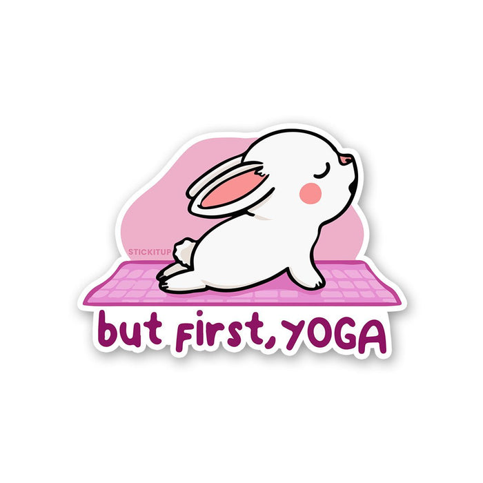 But First Yoga Sticker - Stickers | STICK IT UP
