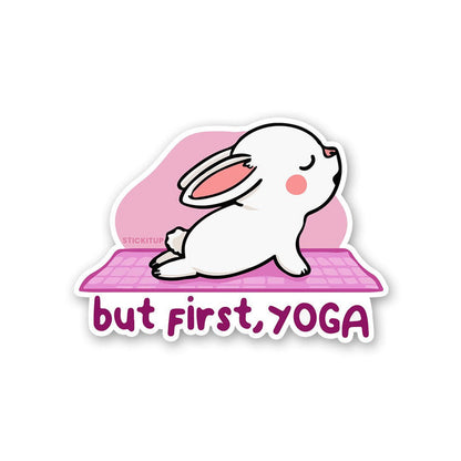 But First Yoga Sticker - Stickers | STICK IT UP
