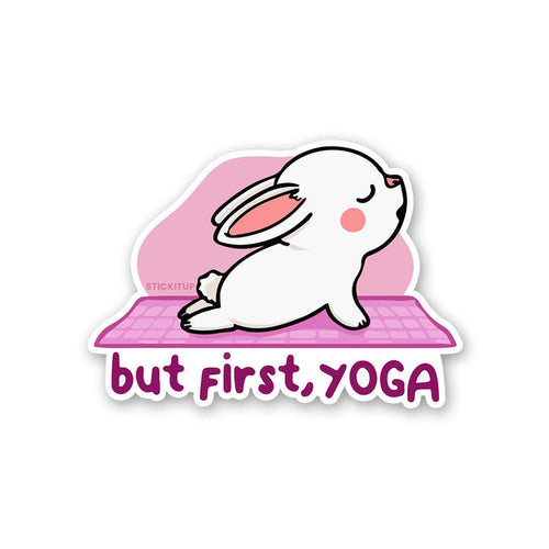 But First Yoga Sticker - Stickers | STICK IT UP