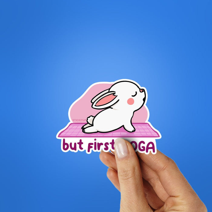But First Yoga Sticker - Stickers | STICK IT UP