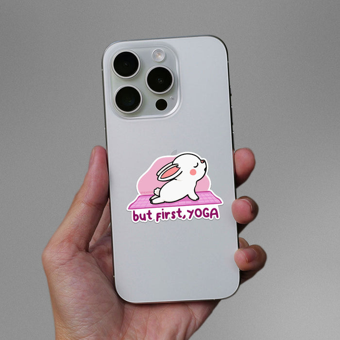 But First Yoga Sticker - Stickers | STICK IT UP
