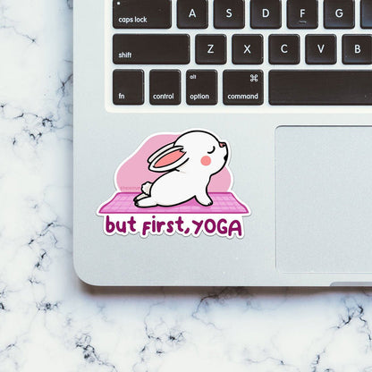 But First Yoga Sticker - Stickers | STICK IT UP
