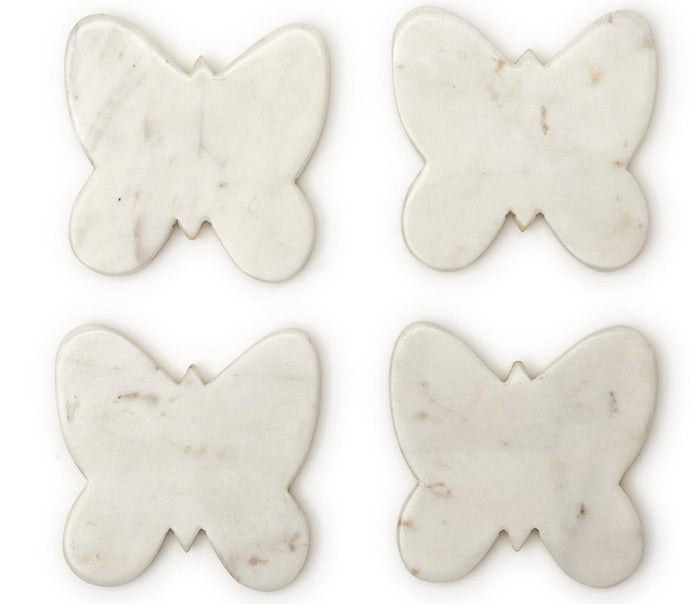 Butterfly Marble Coaster Set