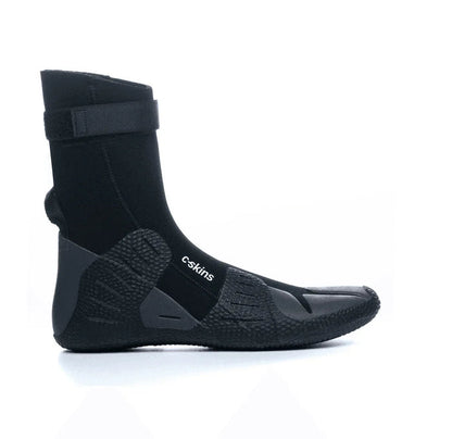 C-Skins 5mm Session round toe winter wetsuit boot, black neoprene surf bootie