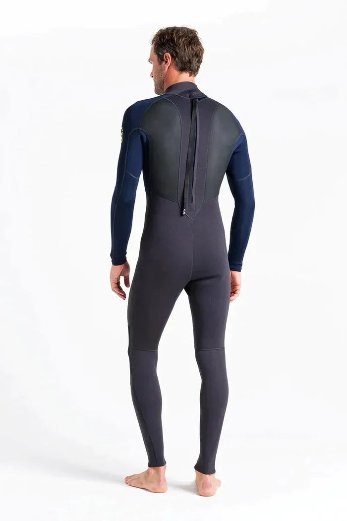 C-Skins Element 3/2mm Back Zip Summer Wetsuit Slate Lime - Boardworx