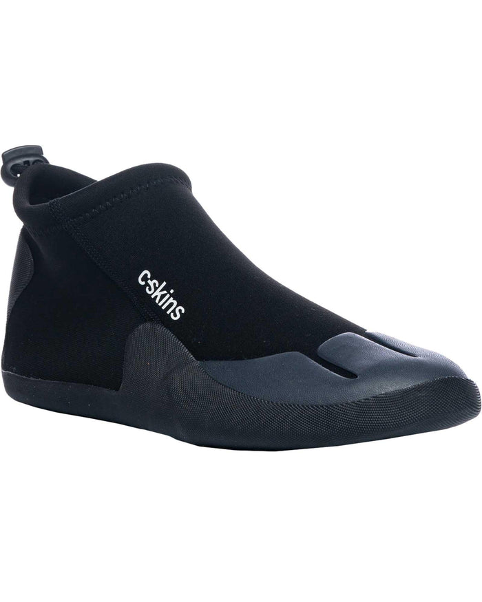 C-Skins Legend 3mm Round Toe wetsuit shoe for adults, black neoprene surf boot