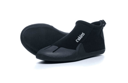 C-Skins Legend Junior Reef Boots black neoprene water shoes with split toe design