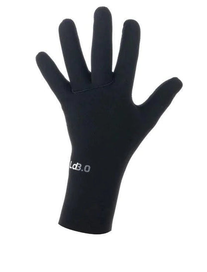 Black LdB.0 wetsuit glove for watersports, Whitstable Kent