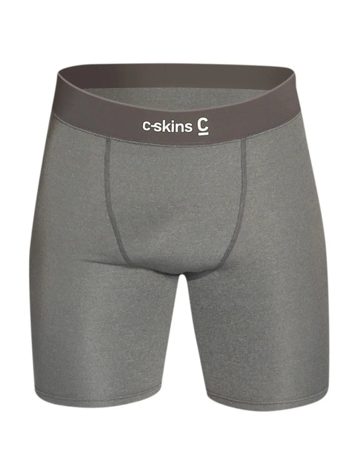 c-skins Session wetsuit under shorts in grey heather, front view