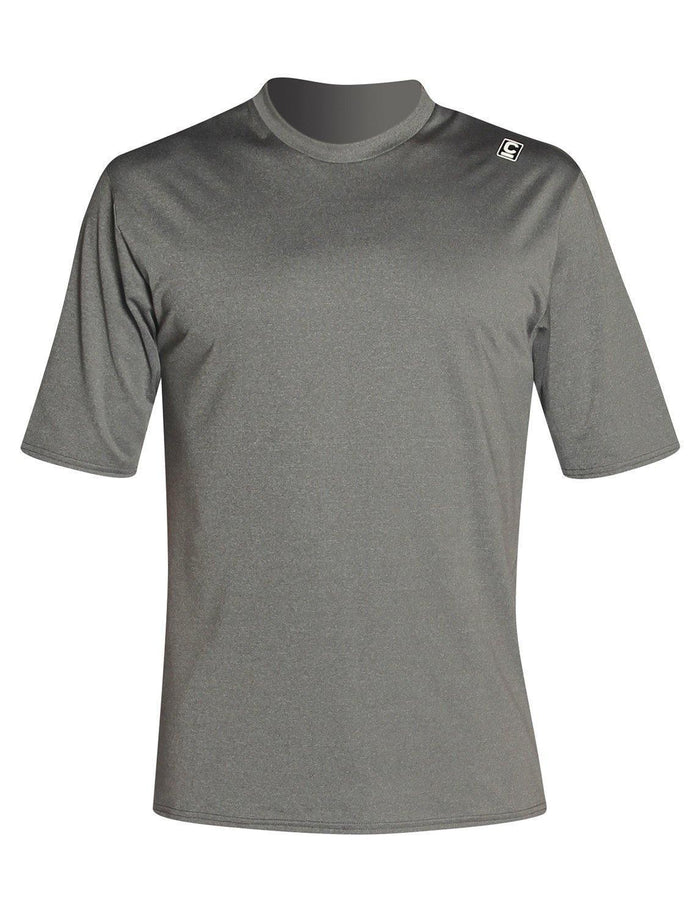 C-Skins UV Surf Tee deep grey heather short sleeve UPF 50+ watersports shirt
