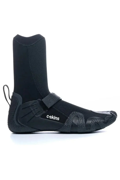 C-Skins black neoprene watersports boot with strap and textured sole for grip