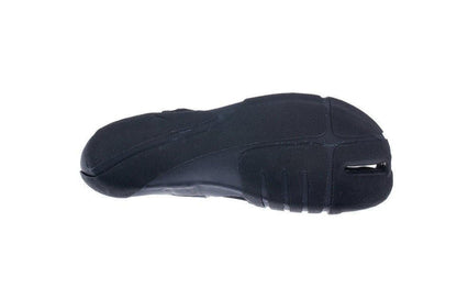 C-Skins Wired Reef Shoe 2mm split toe wetsuit shoe with textured black sole, bottom view
