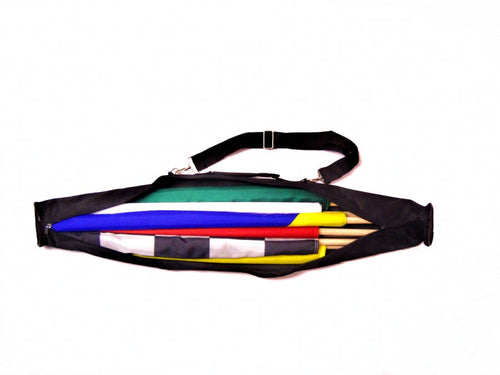 Canvas flag travel bag with zipper and shoulder strap