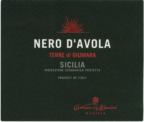 Caruso e Minini Nero d'Avola, 2020