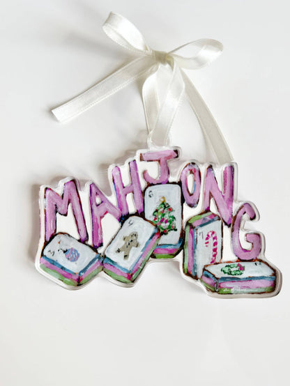 Chelsea McShane Art - "Mahjong Christmas" ornament