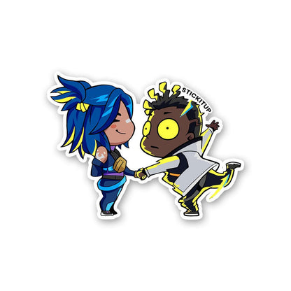 CHIBI JETT & NEON Sticker - Stickers | STICK IT UP