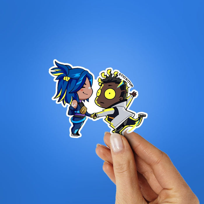 CHIBI JETT & NEON Sticker - Stickers | STICK IT UP