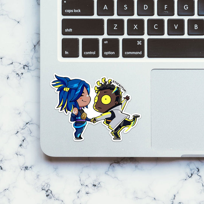 CHIBI JETT & NEON Sticker - Stickers | STICK IT UP