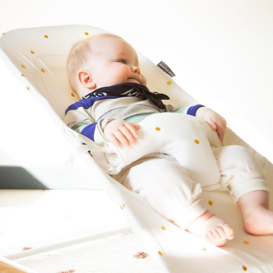 Childhome Evolux Bouncer Cover - Gold Dots