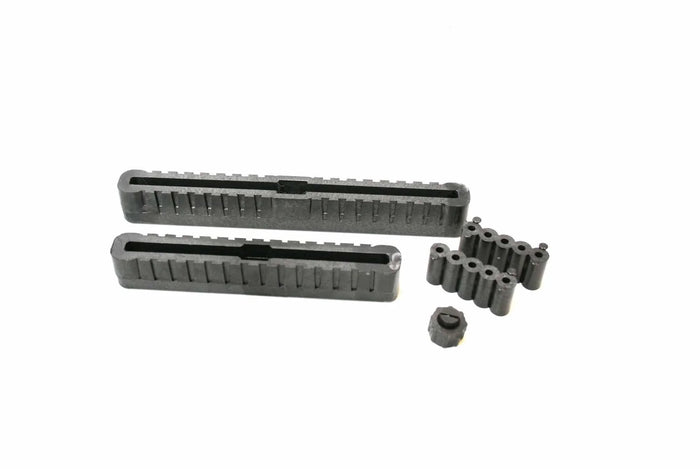 Chinook Windsurfing Vented Fin Box with vent screw and footstrap inserts, black hardware set