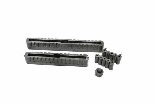Chinook Windsurfing Vented Fin Box with vent screw and footstrap inserts, black hardware set