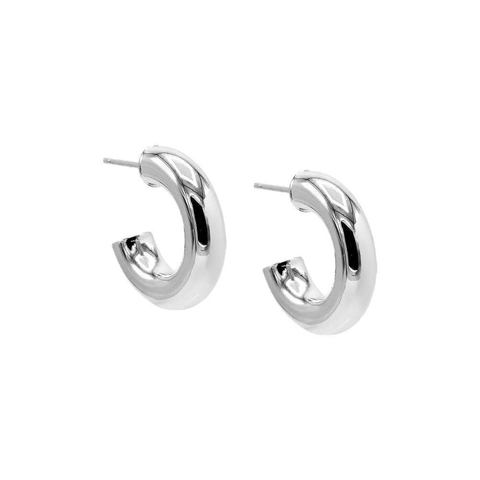 Chunky Gold Plated Hoops Earrings