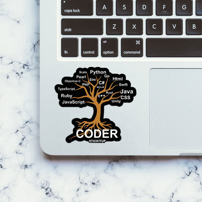 Coder Tree Sticker - Stickers | STICK IT UP