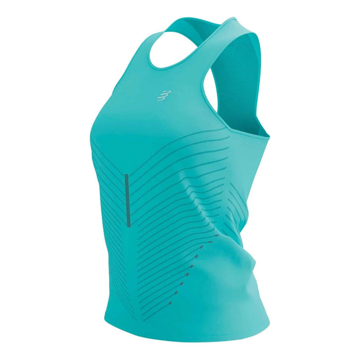 COMPRESSPORT PERFORMANCE SINGLET MUJER AZUL