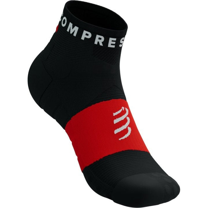 COMPRESSPORT ULTRA TRAIL LOW SOCKS BLACK RED