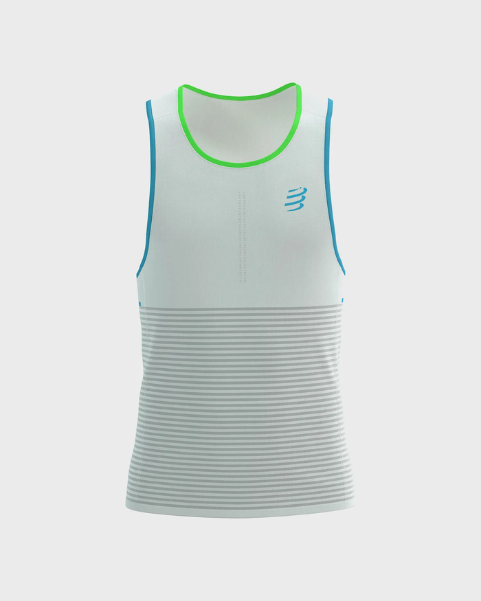COMPRESSPORTPRO RACING SINGLET STAR WHITE HOMBRE
