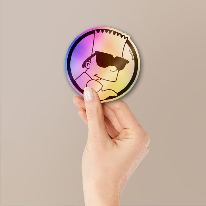 Cool Dude Holographic Stickers - Holographic stickers | STICK IT UP