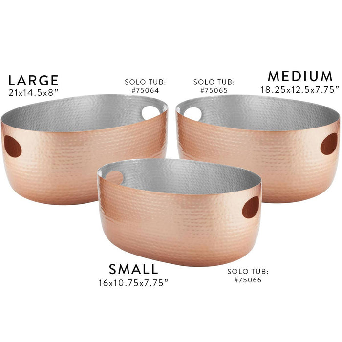 Copper Oval Tub