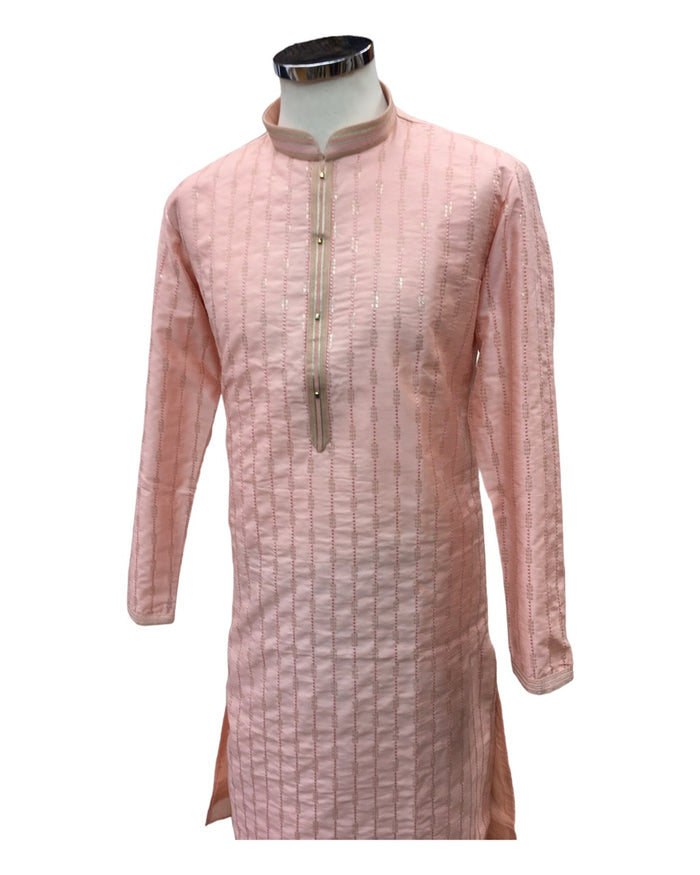 Coral / Pink  - Mens Kurta Set - UK Stock - 24h Dispatch - MOHRA VC 0223