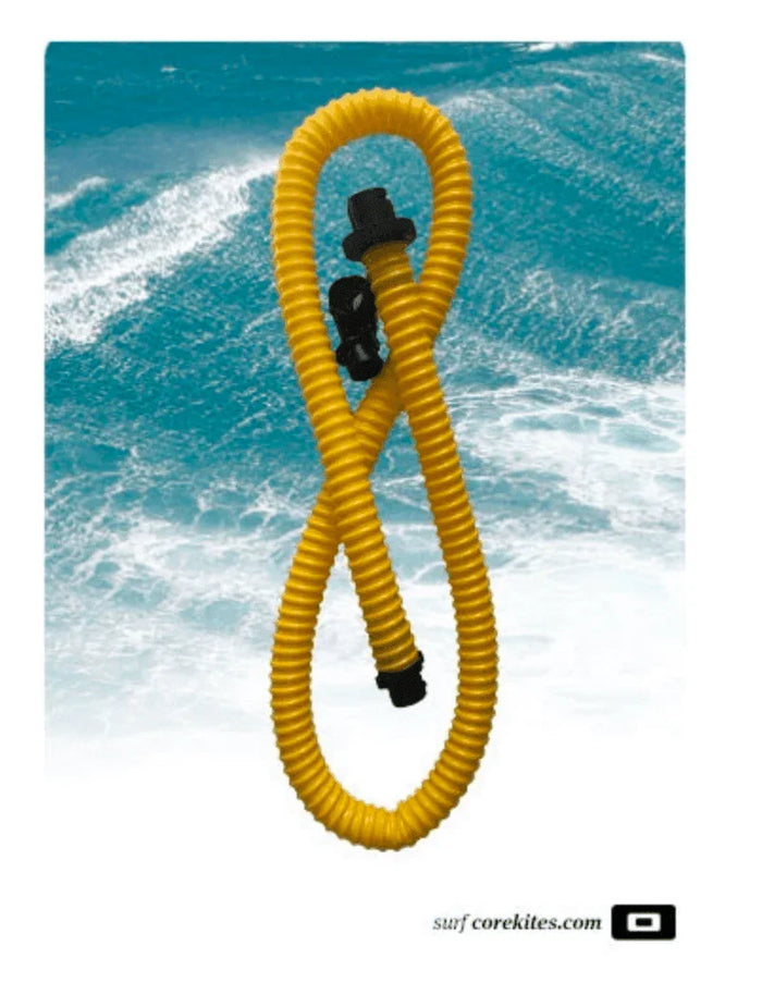 CORE Kite Replacement Pump Hose yellow for kitesurfing equipment