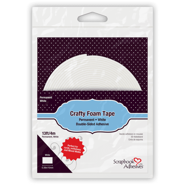 Crafty Foam Tape White - Whimsy Stamps