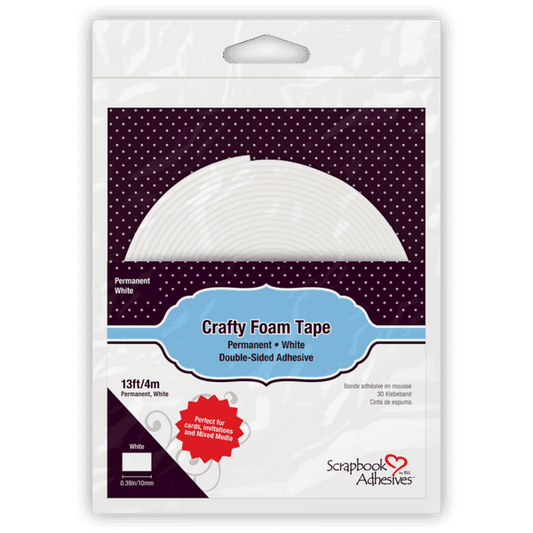 Crafty Foam Tape White - Whimsy Stamps