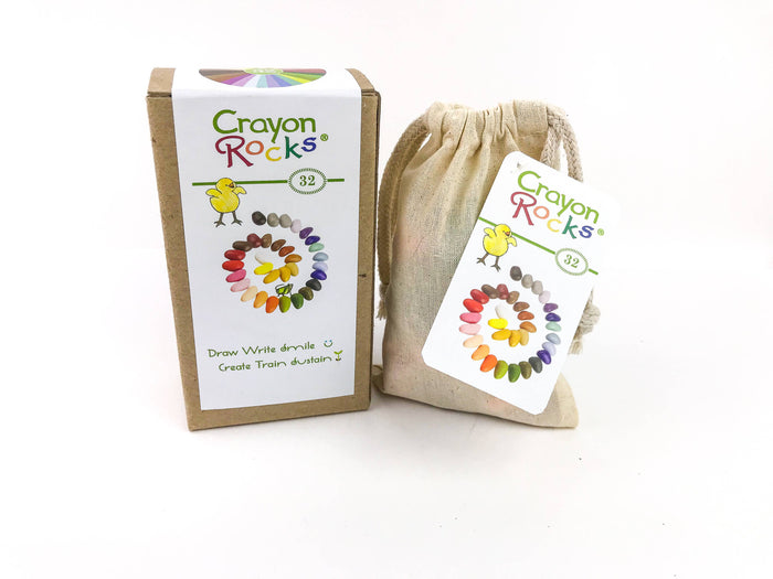 Crayon Rocks 32 Colors in a Muslin Bag
