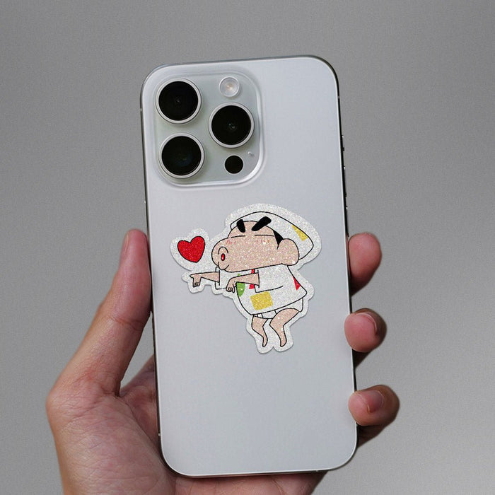 Crayon-Shin Glitter Sticker - Glitter Stickers | STICK IT UP